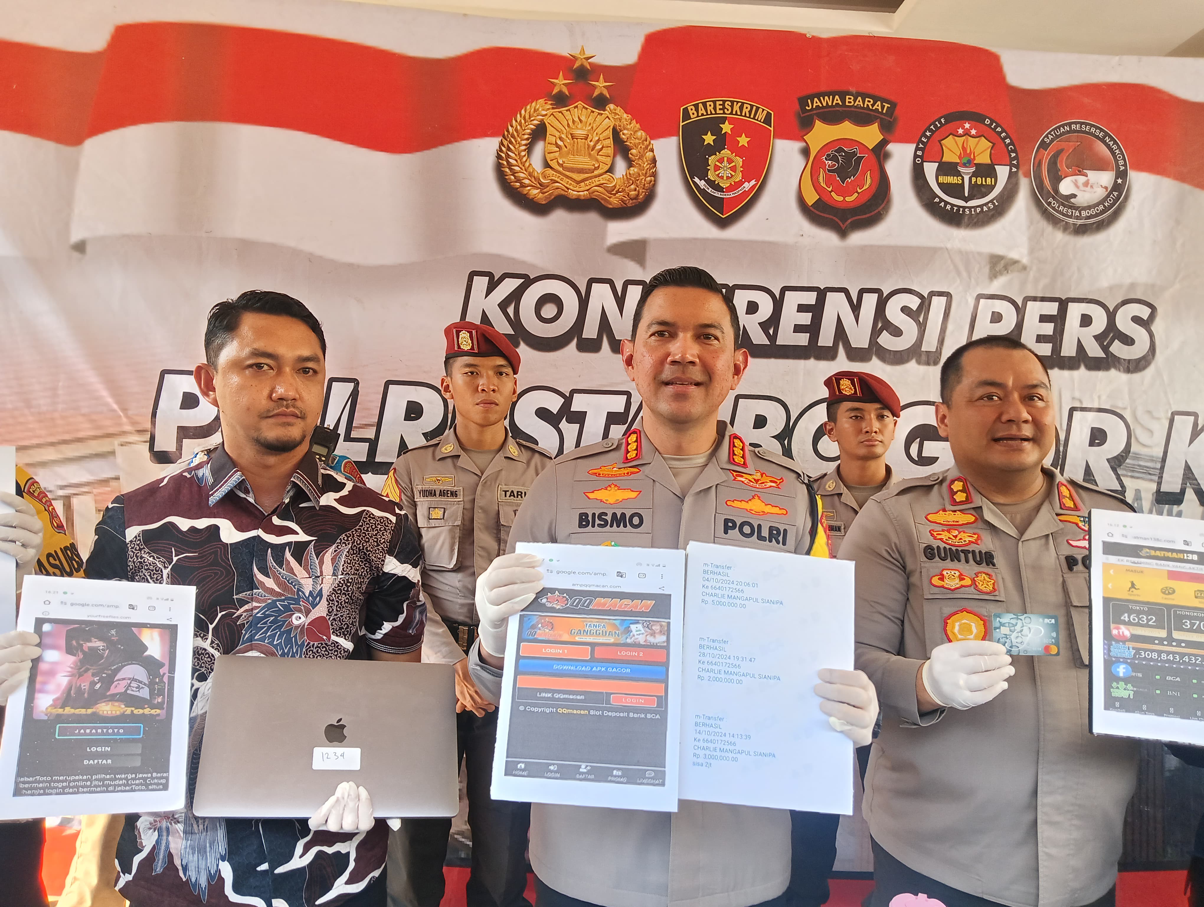 Dibayar Rp 25 Juta Perbulan, SK Pengelola 35 Situs Judol Ditangkap Polresta Bogor