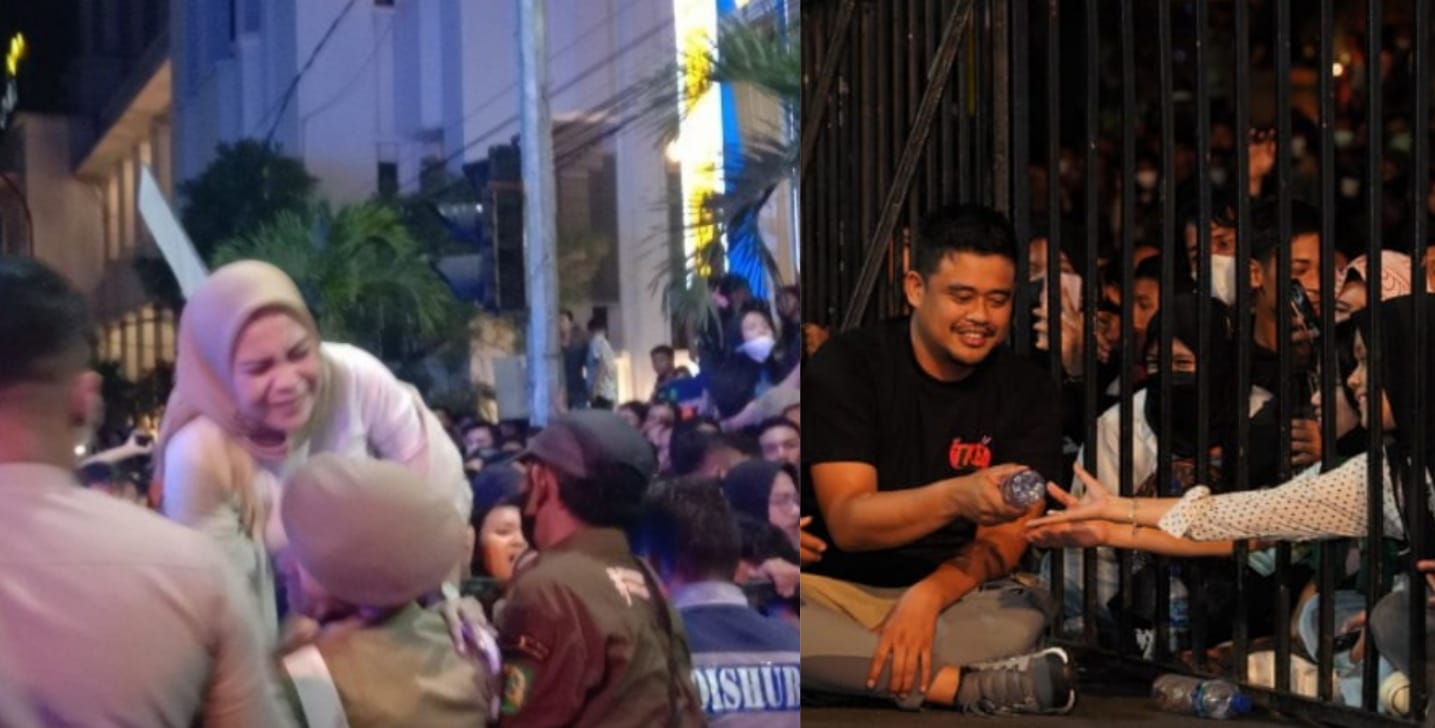 Tumpah Ruah, Konser HUT Kota Medan Diwarnai Penonton Pingsan Karena Berdesak-desakan