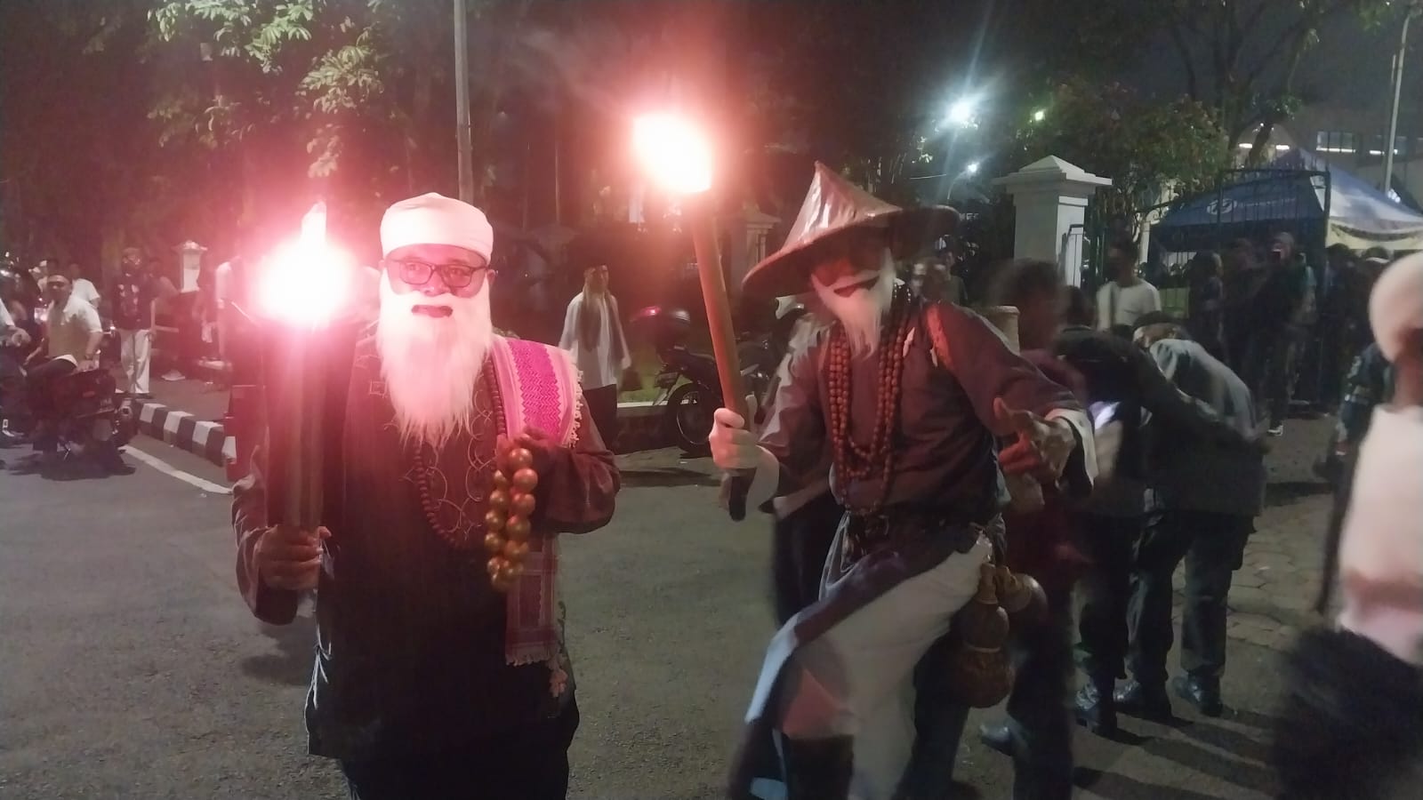 Ada Pendekar Kungfu hingga Walid di Pawai Obor Kabupaten Bogor