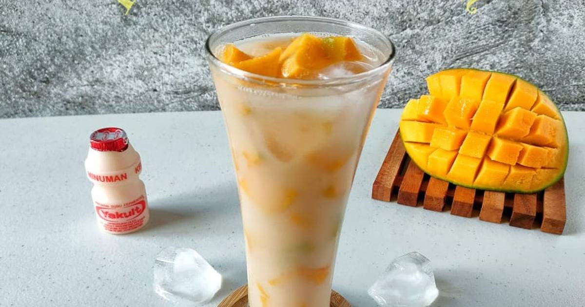 Cara Membuat Minuman Segar Buah Mangga Yakult untuk Berbuka Puasa