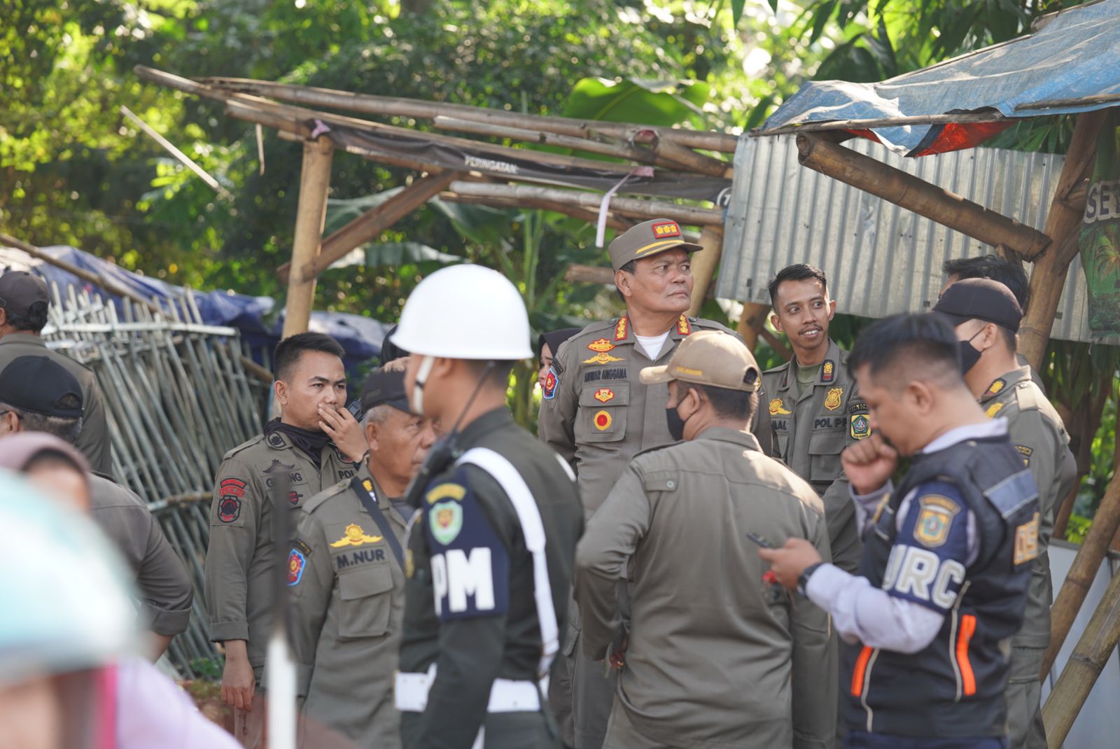 Satpol PP Kabupaten Bogor Bongkar Pos Ormas PP hingga Grib Jaya dan Bangunan Liar