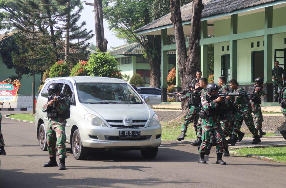 Tingkatkan Keterampilan Prajurit, Yonif 315/Garuda Gelar Latihan PAM VVIP