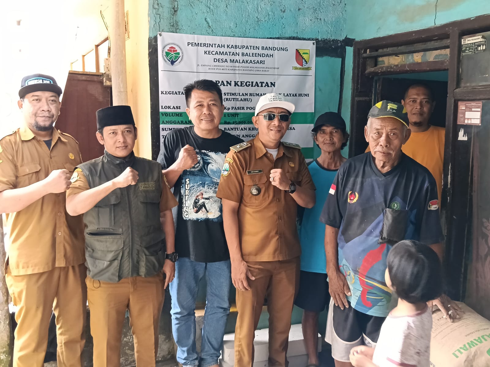 Pantau Program Rutilahu, Pemdes Malakasari Sampaikan Terima Kasih kepada Bupati Bandung 