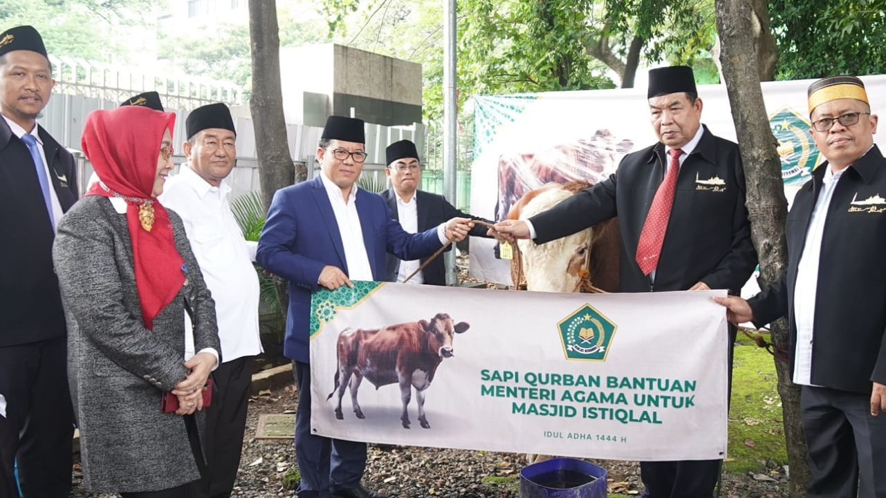 Sapi Kurban Bantuan Kemenag Telah Diserahkan ke Masjid Istiqlal