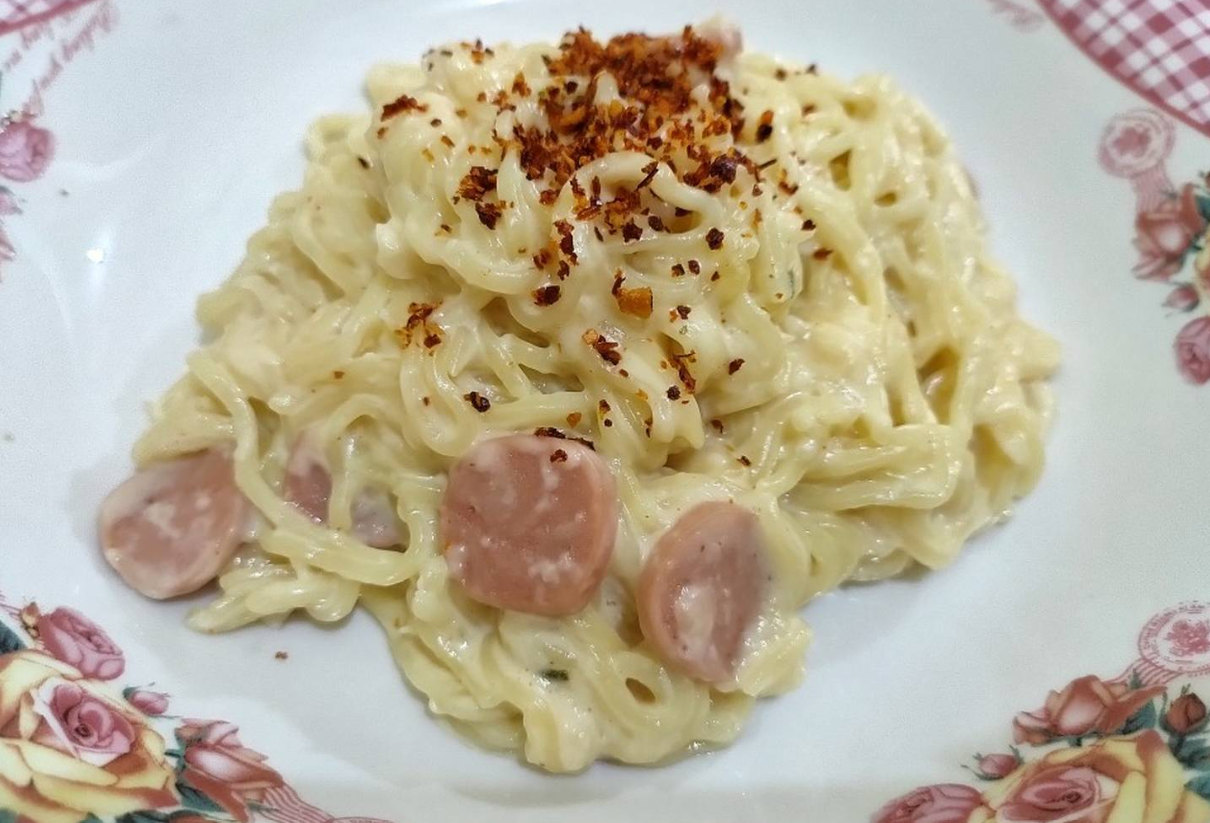 Resep Mudah Membuat Indomie Carbonara