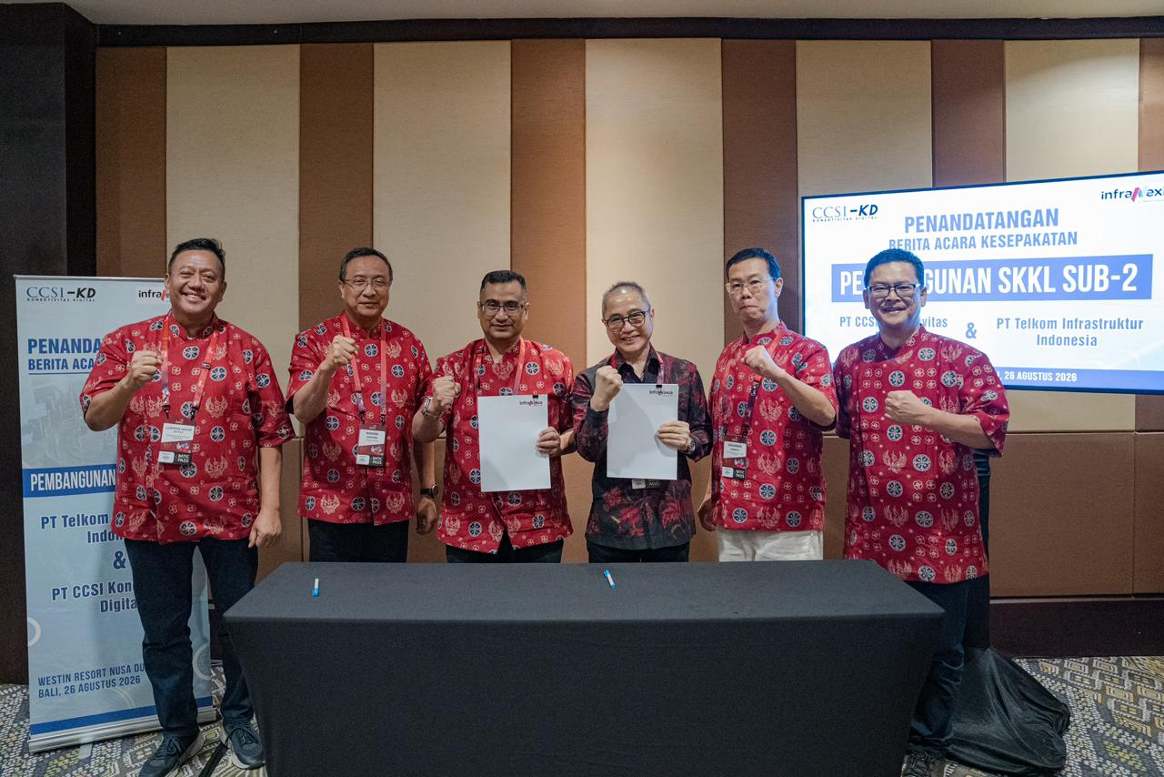 InfraNexia dan CCSI-KD Kembangkan SKKL SUB-2, Dorong Kesiapan Infrastruktur Hadapi Pertumbuhan Trafik Data