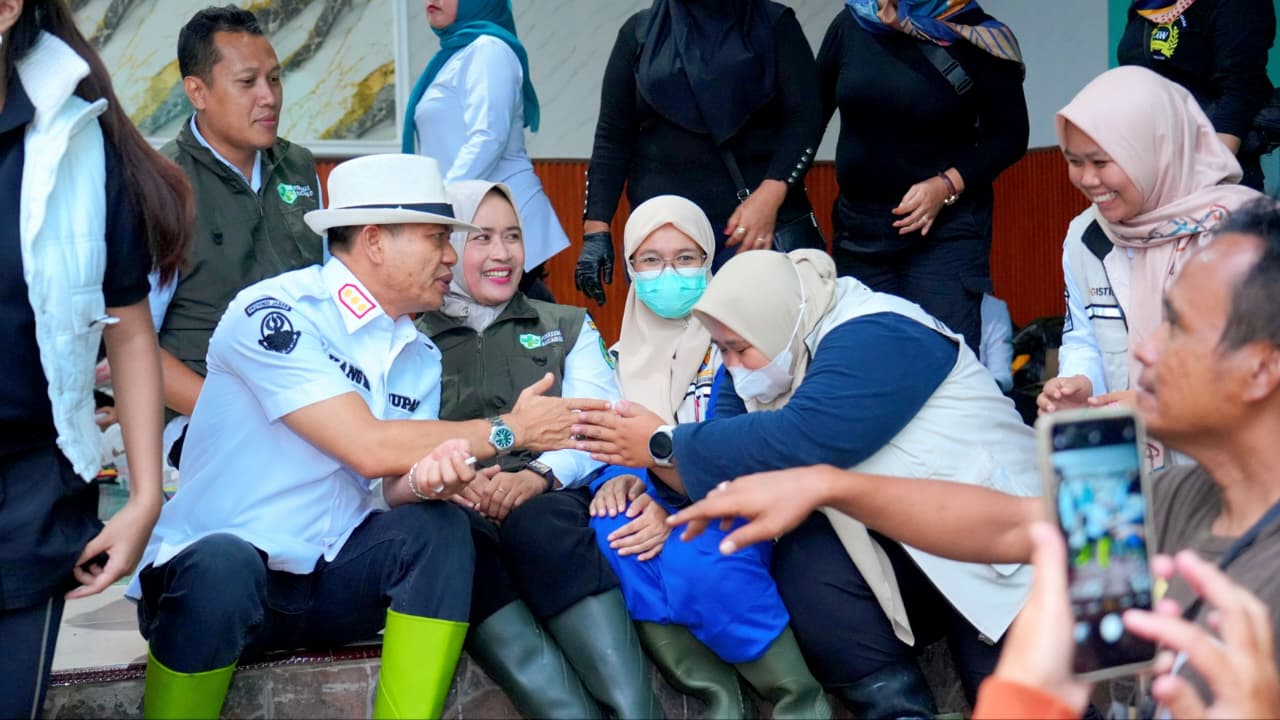 KDS Pantau Banjir Rancaekek, Pastikan Warga Terdampak Terlayani dengan Baik