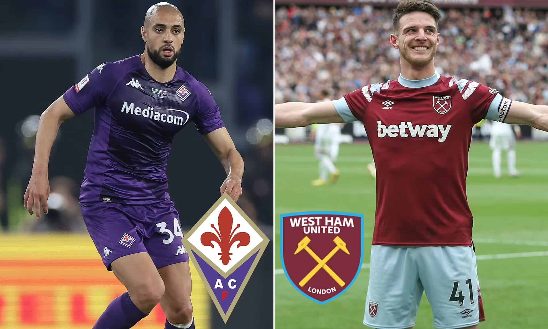 Fiorentina vs West Ham Final UECL Tak Ditentukan 'Adu Mekanik' Amrabat vs Declan Rice