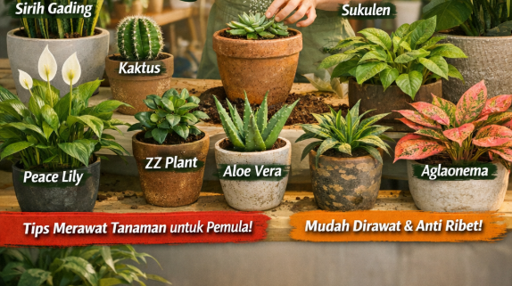10 Tanaman Hias yang Mudah Dirawat untuk Pemula di Rumah