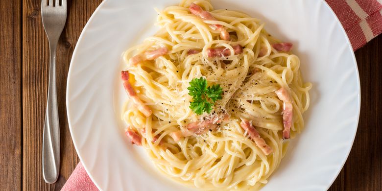 Resep dan Cara Membuat  Spaghetti Carbonara yang Mudah di Rumah