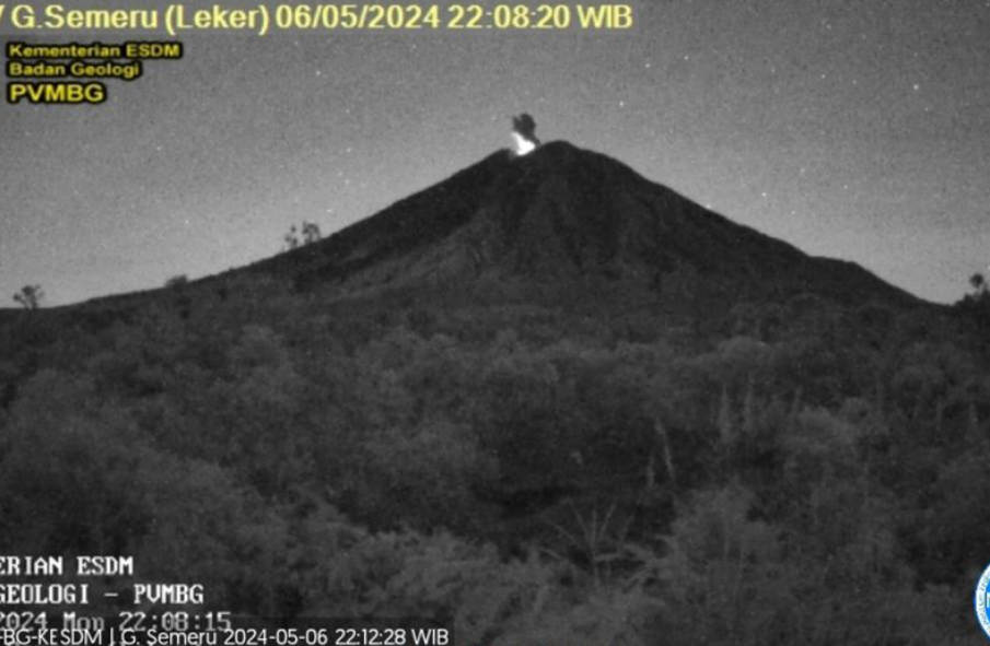 Gunung Semeru Kembali Erupsi Pada Selasa 7 Mei 2024 Disertai Abu Vulkanik Setinggi 600 Meter