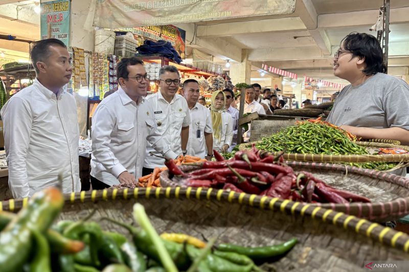 Cek Pasar Bandung, Mendag Pastikan Kebutuhan Pangan Terpenuhi Menjelang Natal