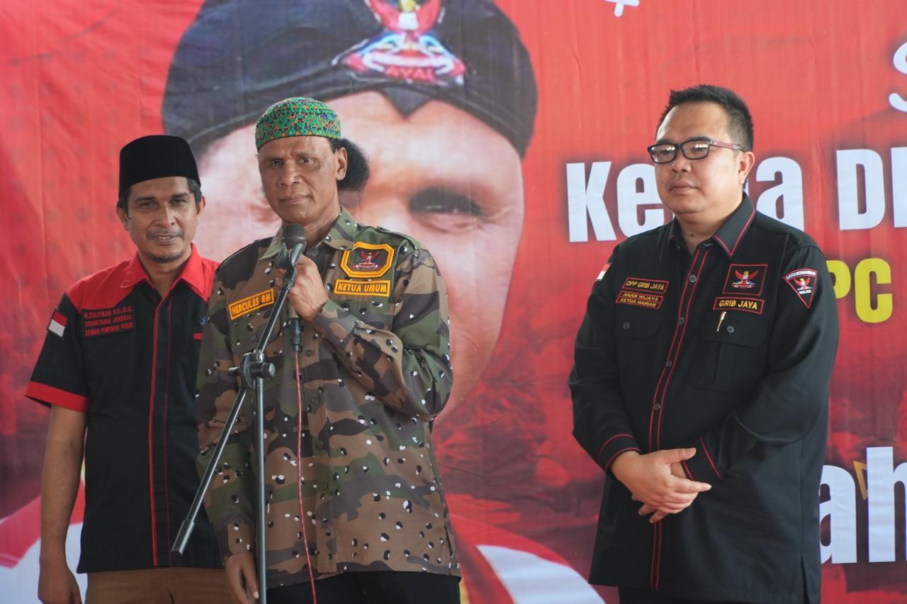Hercules: GRIB Jaya Wajib Kompak Lawan Pihak Zalim dan Kebal Hukum
