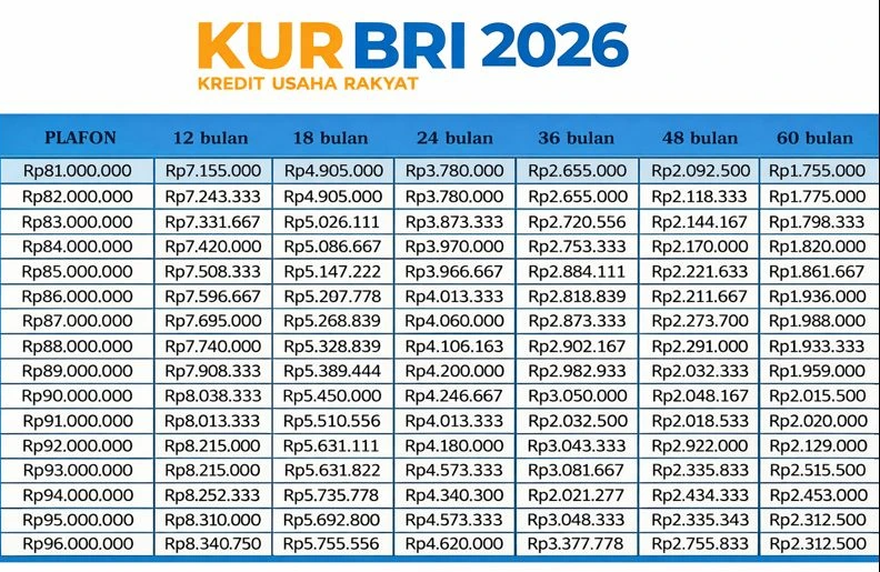 Pinjaman KUR BRI Rp50 Juta Terbaru: Tenor Panjang, Cicilan Ramah UMKM