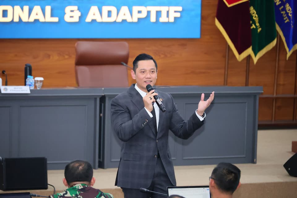 Menteri ATR/BPN Agus Harimurti Yudhoyono: Tata Ruang Wilayah Pertahanan Harus Kredibel dan Adaptif