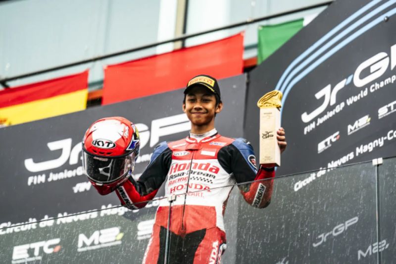 Pebalap Muda Indonesia Kiandra Ramadhipa Siap Tampil di Moto3 Junior World Championship 2026