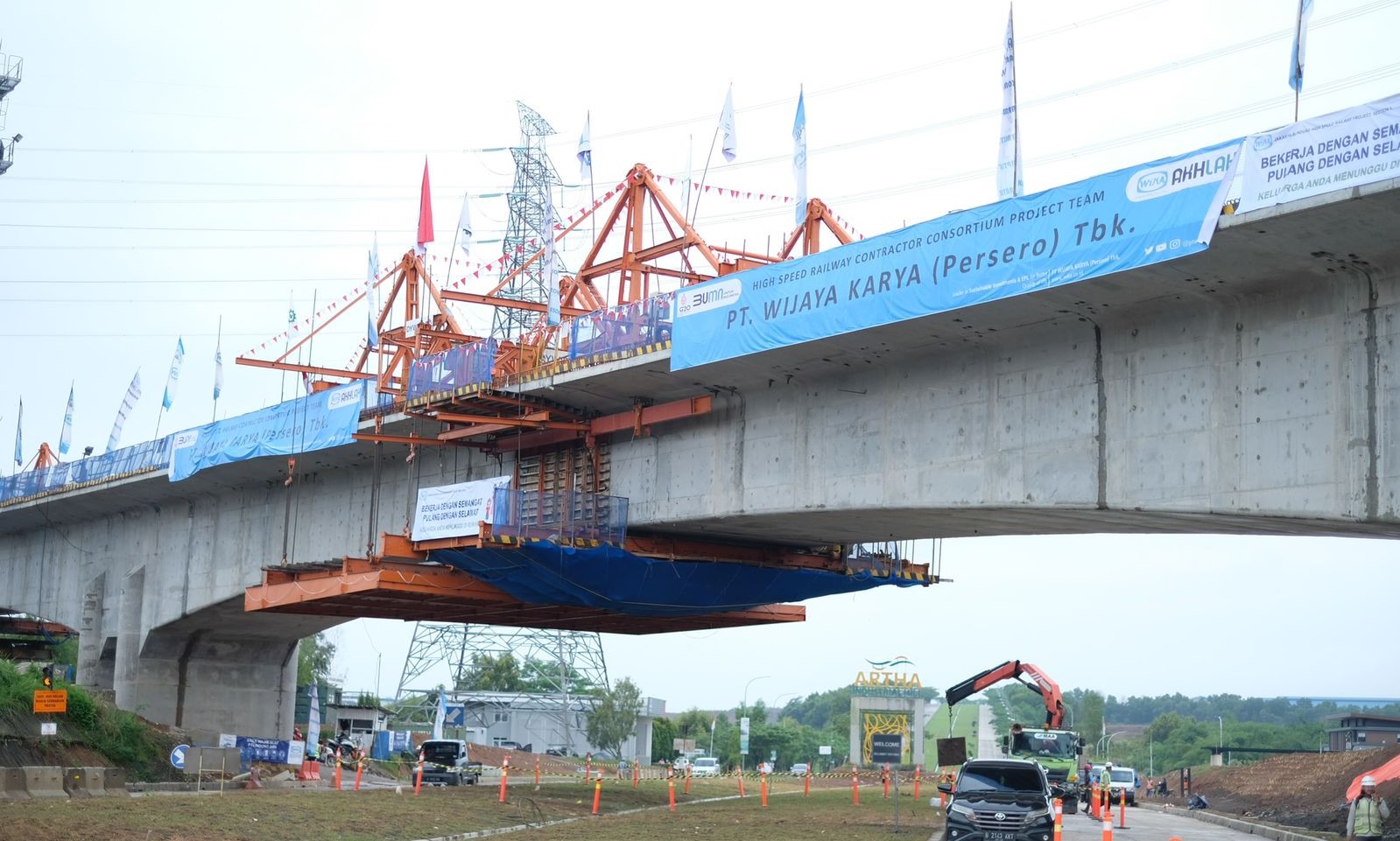 Pembangunan Continuous Beam KCJB di DK 43 Selesai