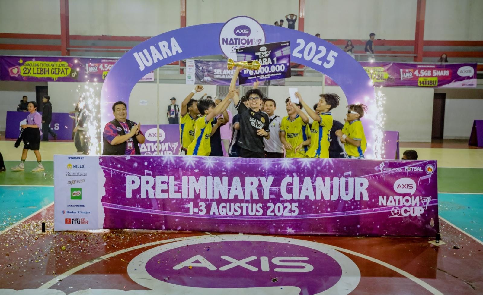 SMAN 1 Cianjur Takluk di Final, SMK Nusantara Jakarta Juara di Grand Final AXIS Nation Cup 2025