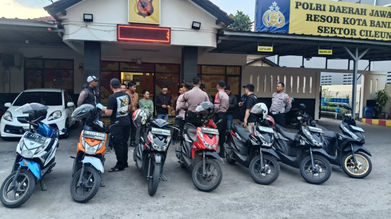 Polisi Gercep Tanggapi Keresahan Warga Soal Penarikan Sepeda Motor di Cileunyi Bandung: 9 Matel Diamankan