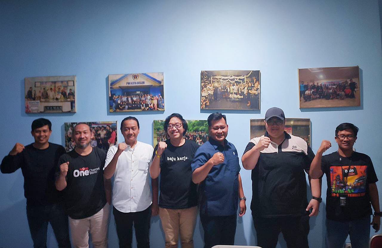 Sowan ke PWI Kota Bogor, Jajaran PSB Kenalkan Logo Baru dan Tim Baru Jelang Liga 3