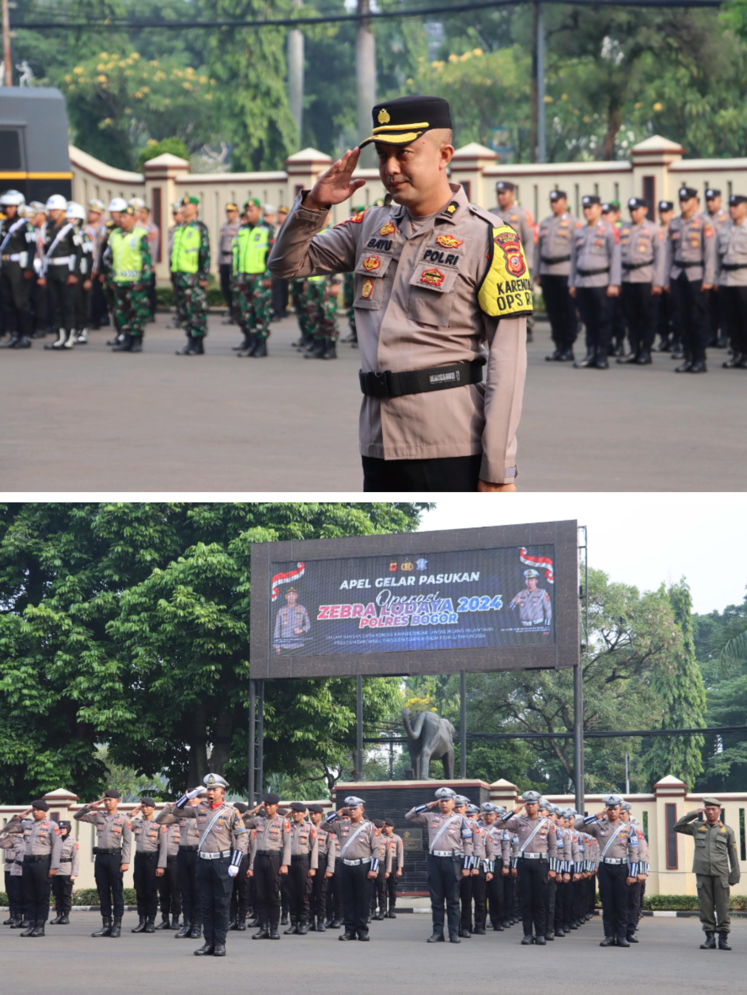 Apel Pasukan Operasi Zebra Lodaya 2024: Polres Bogor Siapkan 1.967 Personal