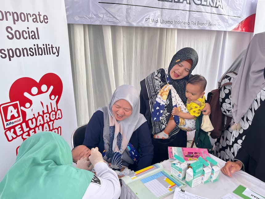 Alfamidi Edukasi Pentingnya Pencernaan Sehat ke Ratusan Keluarga Balita di Kabupaten Bandung