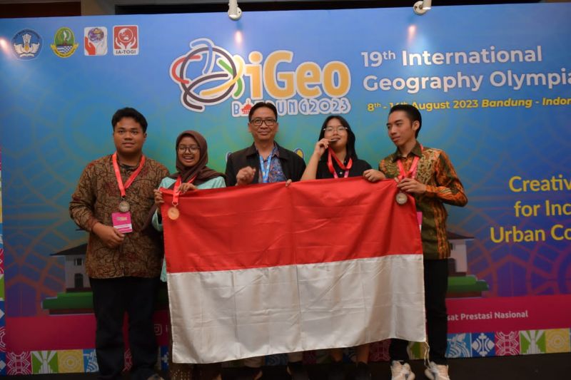 Indonesia Berhasil Raih Empat Medali dalam iGeo ke-19 2023 di Bandung