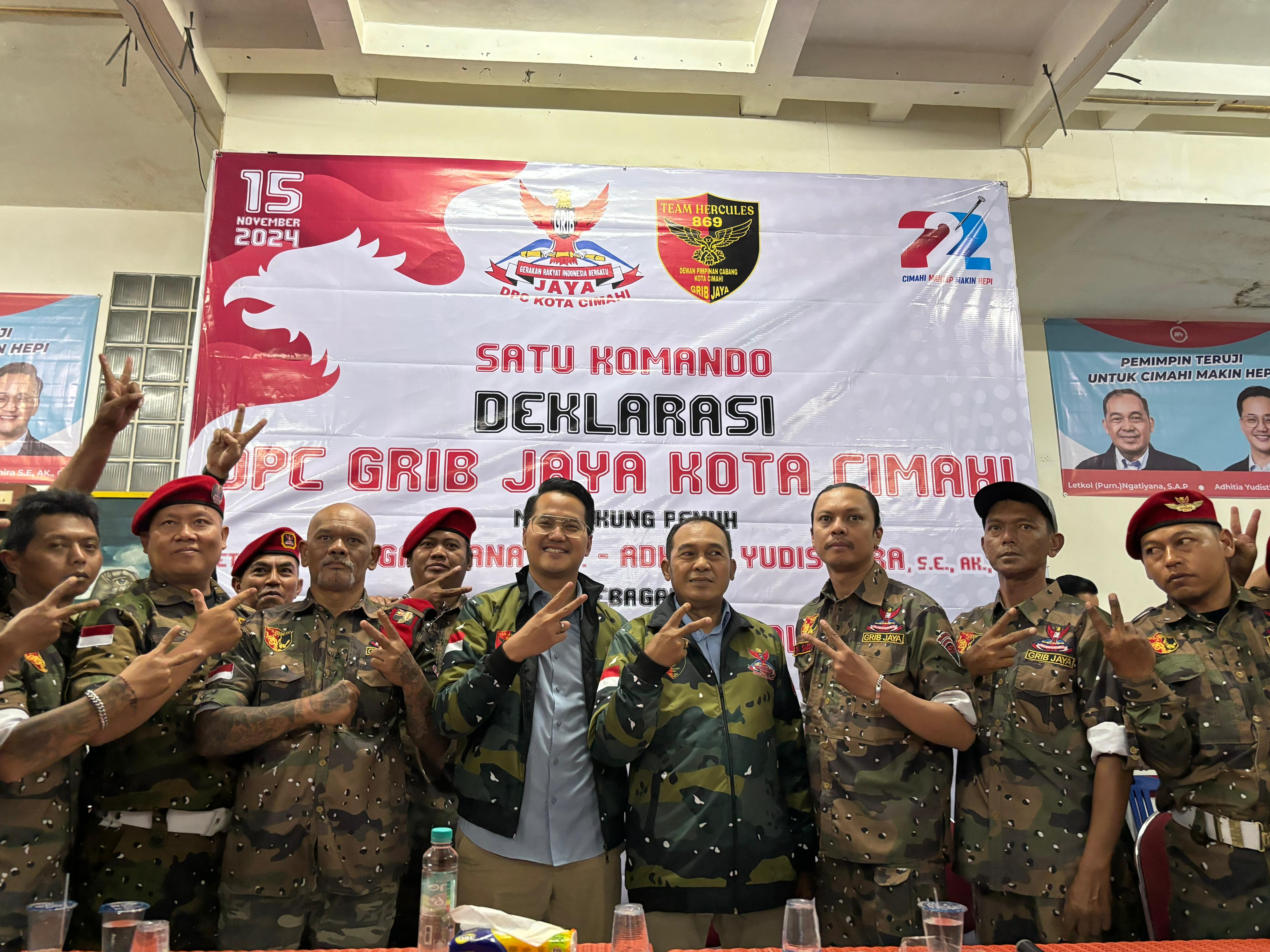 GRIB Jaya Cimahi Dukung Penuh Paslon Ngatiyana-Adhitia di Pilkada 2024