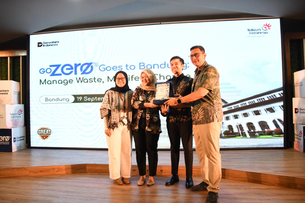 Melalui GoZero% Bandung, Telkom Gerakkan Karyawan Lahirkan Inovasi Pengolahan Sampah