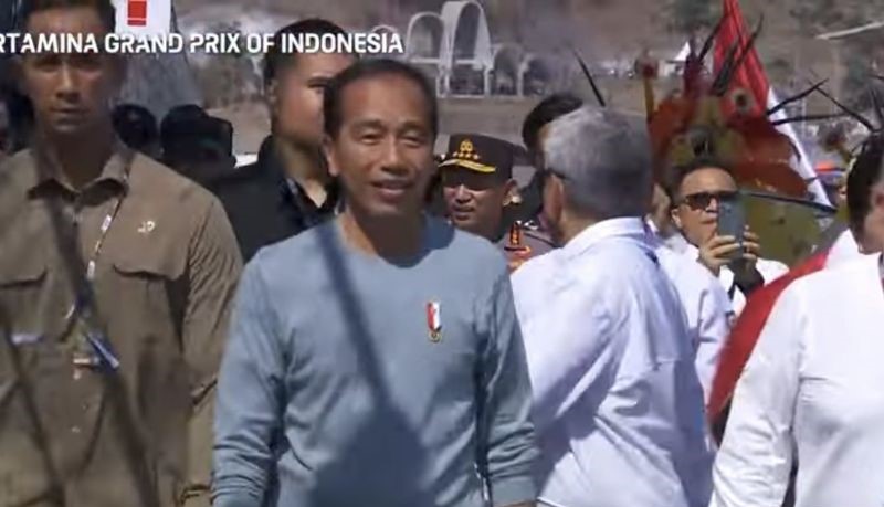 Presiden Jokowi Nonton Motogp Didampingi Erick Thohir Hingga Menpora