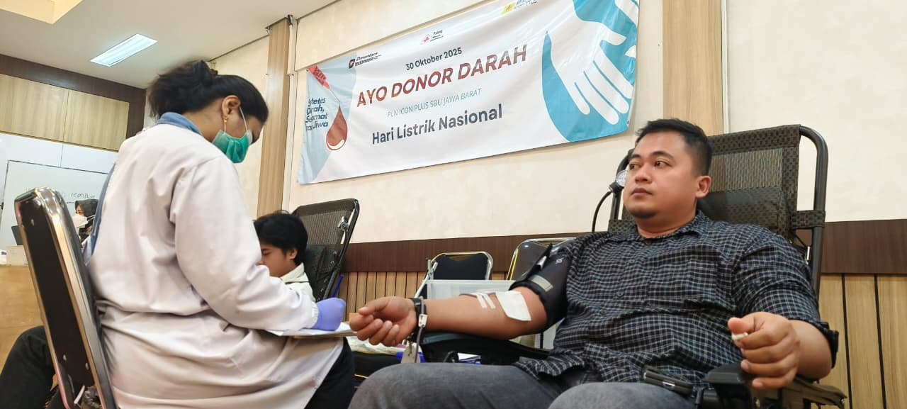 PLN Icon Plus Gelar Aksi Donor Darah dalam Rangka Hari Listrik Nasional ke-80