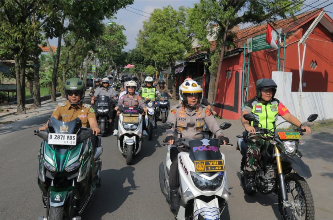 Gelar Patroli Bersama Forkopimda, Dandim 0624 Pastikan Kabupaten Bandung Aman dan Kondusif