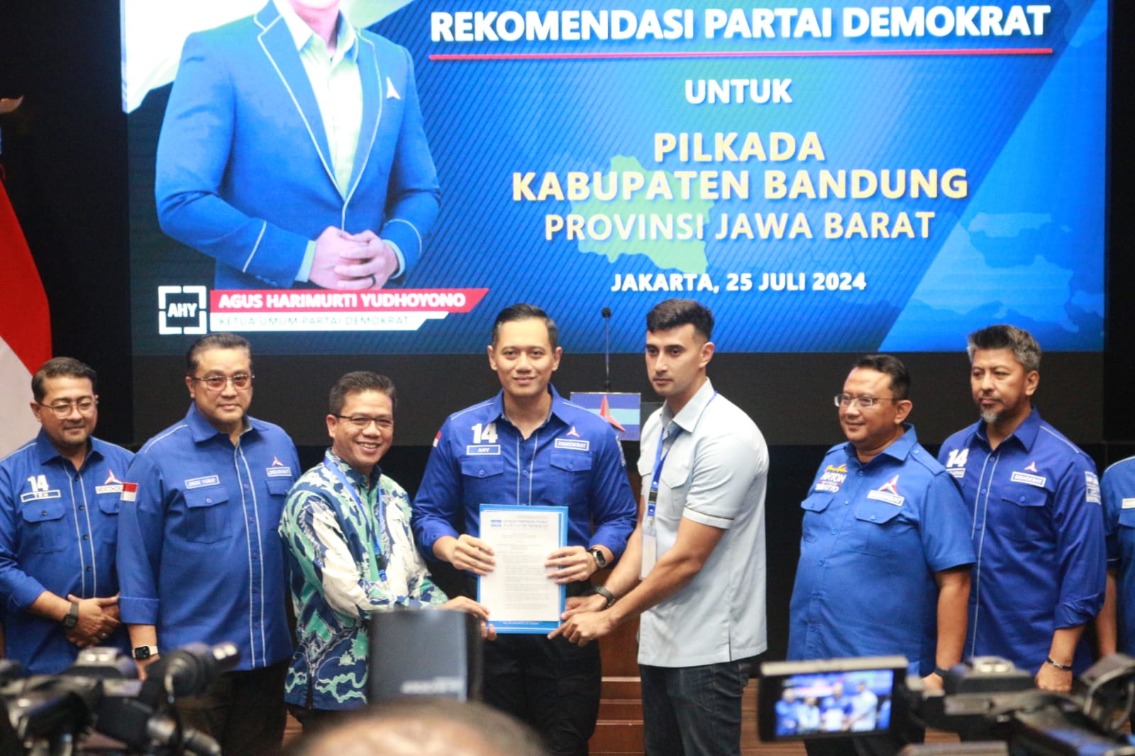 Ketum Demokrat AHY Dukung Paslon Bedas dalam Pilbup Bandung 2024
