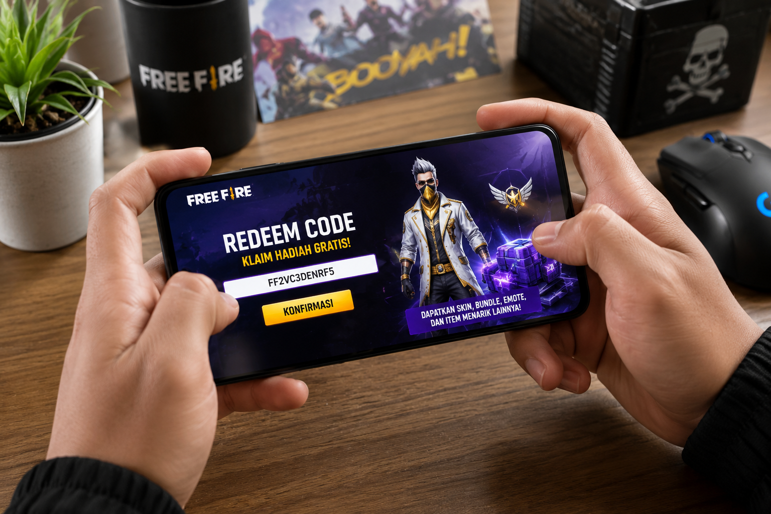 Kode Redeem FF 12 Agustus 2026, Klaim Skin, Bundle hingga Emote Gratis