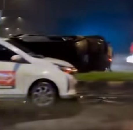 PJR Jagorawi Sebut Mobil yang Terguling di Baranangsiang Akibat Selip Ban