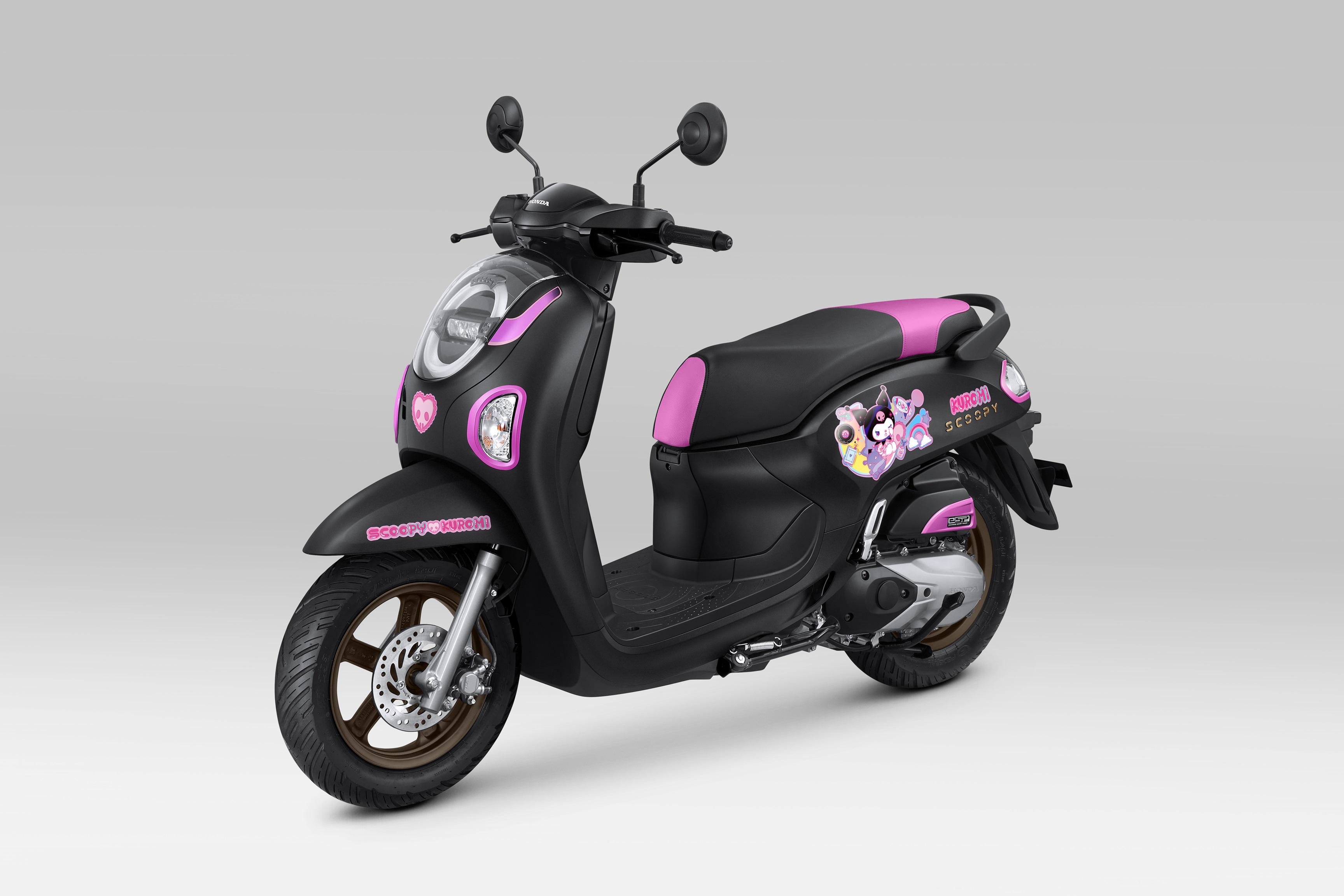 Edisi Terbatas, Kolaborasi Unik Honda Scoopy dengan Kuromi  