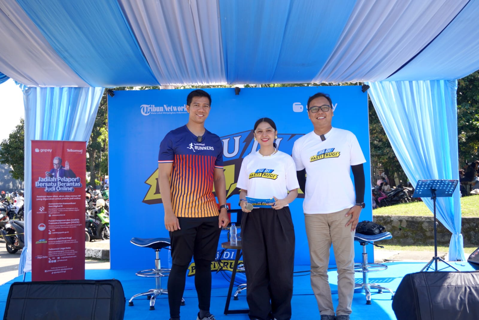 Telkomsel Terapkan Prinsip Keberlanjutan ESG Melalui Dukungan Kampanye 'Judi Pasti Rugi' di Bandung