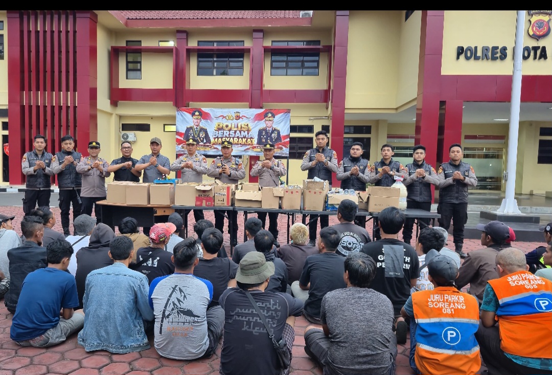 Polresta Bandung Gelar Operasi  gabungan di Soreang dan Katapang, Sita 385 Miras 