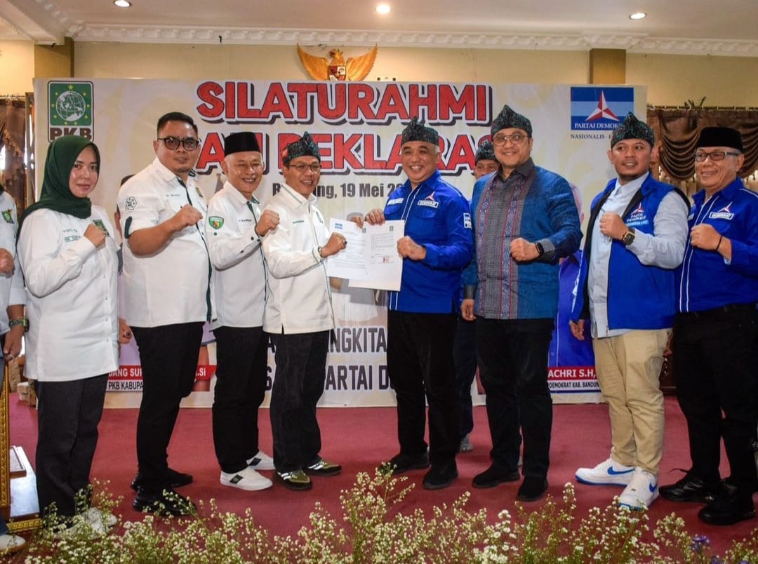 Tandatangani Nota Kesepahaman dengan PKB, Demokrat Dukung Kang DS sebagai Cabup Bandung di Pilkada 2024