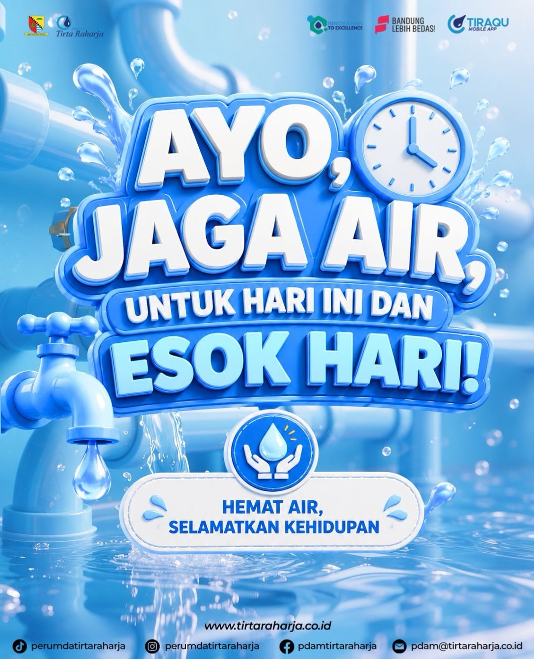 Perumda Tirta Raharja Sigap Jaga Pelayanan Air Bersih di Tengah Musim Kemarau 2026