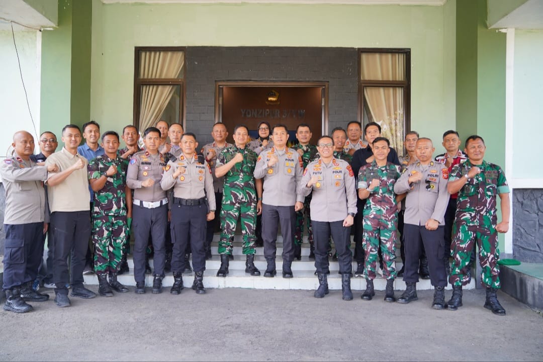 Perkuat Sinergitas, Polresta Bandung Jalin Silaturahmi dengan Batalyon Zipur 3