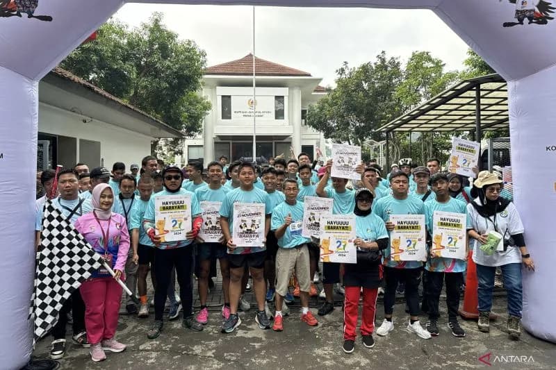 KPU Kota Bandung Sosialisasikan Pilkada 2024 melalui 'Baraya KPU Run'