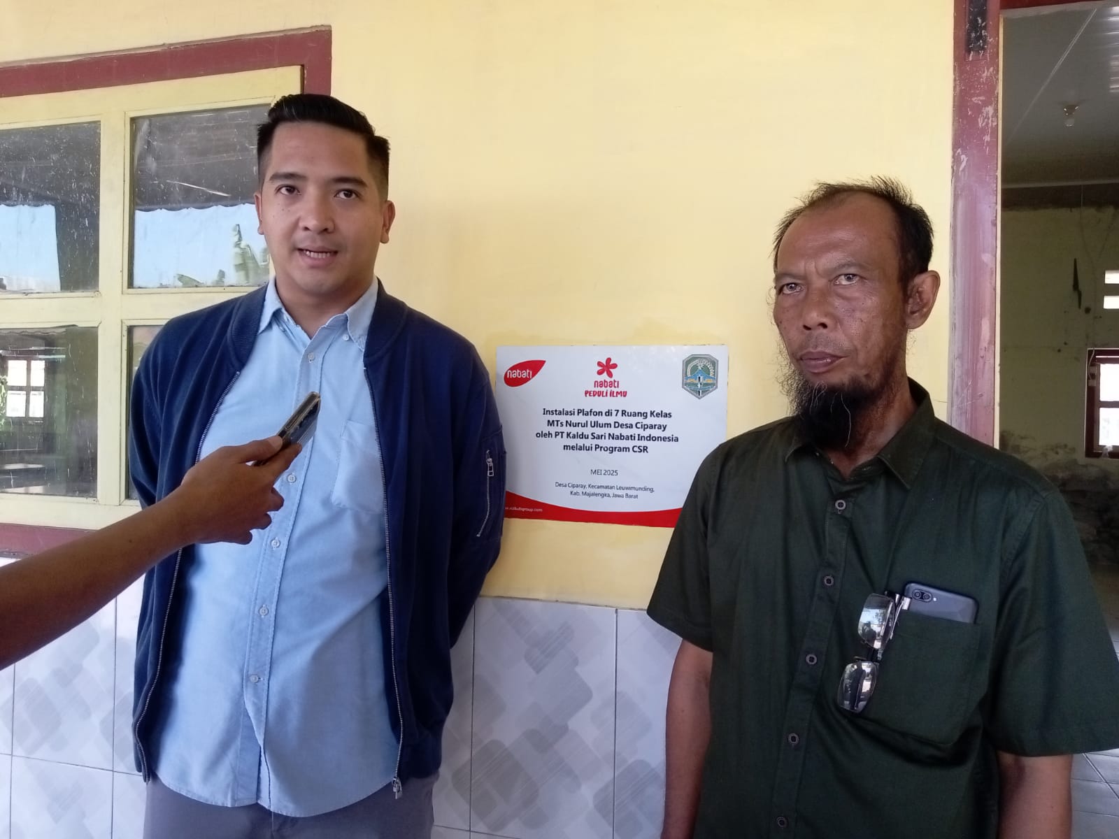 Nabati Wujudkan Kepedulian dengan Perbaiki Plafon MTs Nurul Ulum Ciparay