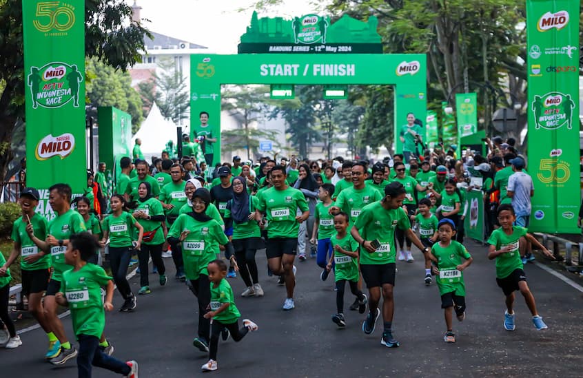 Rayakan HUT Ke-50, Nestle MILO Ajak Ribuan Warga Ikuti Road to MILO ACTIV Indonesia Race 2024 Bandung Series