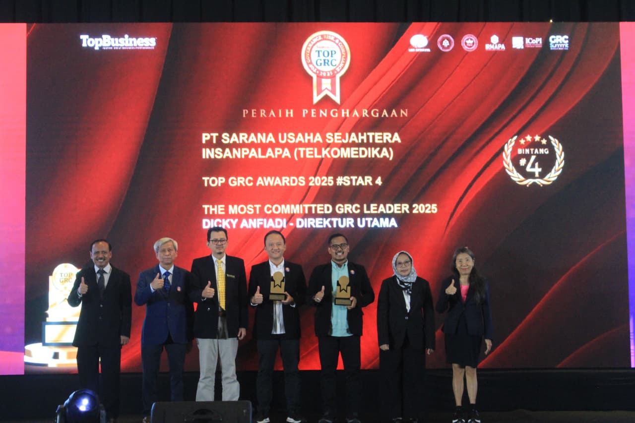 TelkoMedika Raih 2 Penghargaan TOP GRC Awards tahun 2025