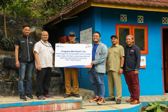 Dukung Energi Bersih BRI Peduli membangun PLTMH di Desa Jatihurip, Kecamatan Cisayong, Kabupaten Tasikmalaya