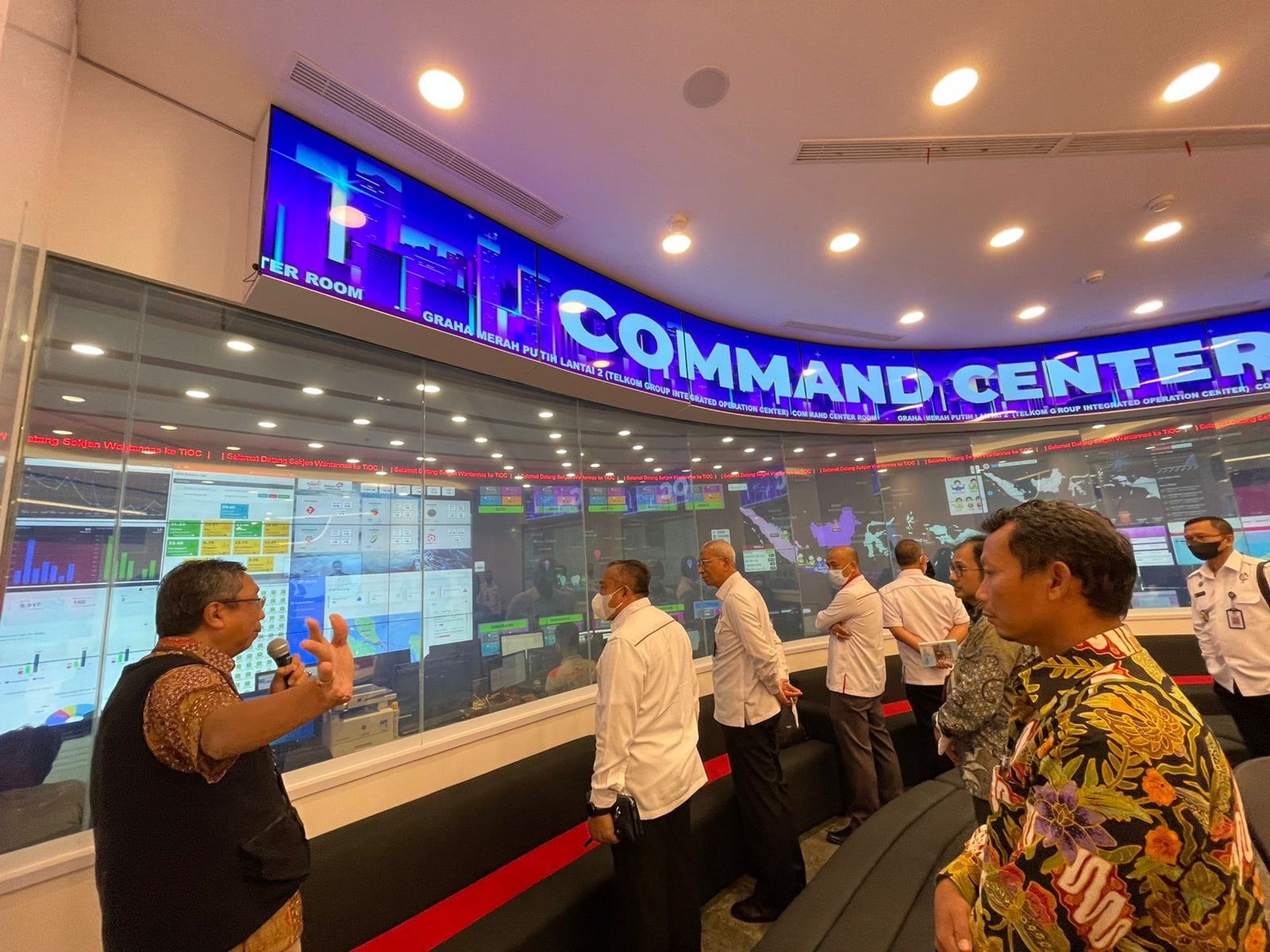 Dewan Ketahanan Nasional RI Kunjungi TIOC Telkom untuk Benchmark Pembangunan Crisis Center IKN