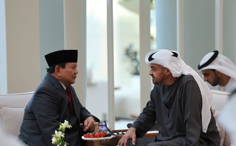 Prabowo Subianto Bahas Kerja Sama Pertahanan dengan Presiden UEA Sheikh Mohammed bin Zayed Al Nahyan