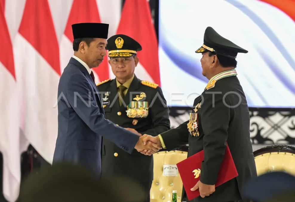 Presiden Jokowi Tepis Rumor Kenaikan Pangkat Prabowo Bagian Dari Transaksi Politik