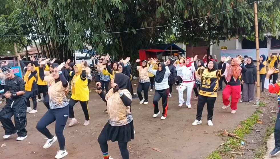 Senam Bedas Meriahkan HPN di  Kabupaten Bandung 